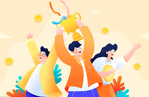 举起奖杯欢庆冠军